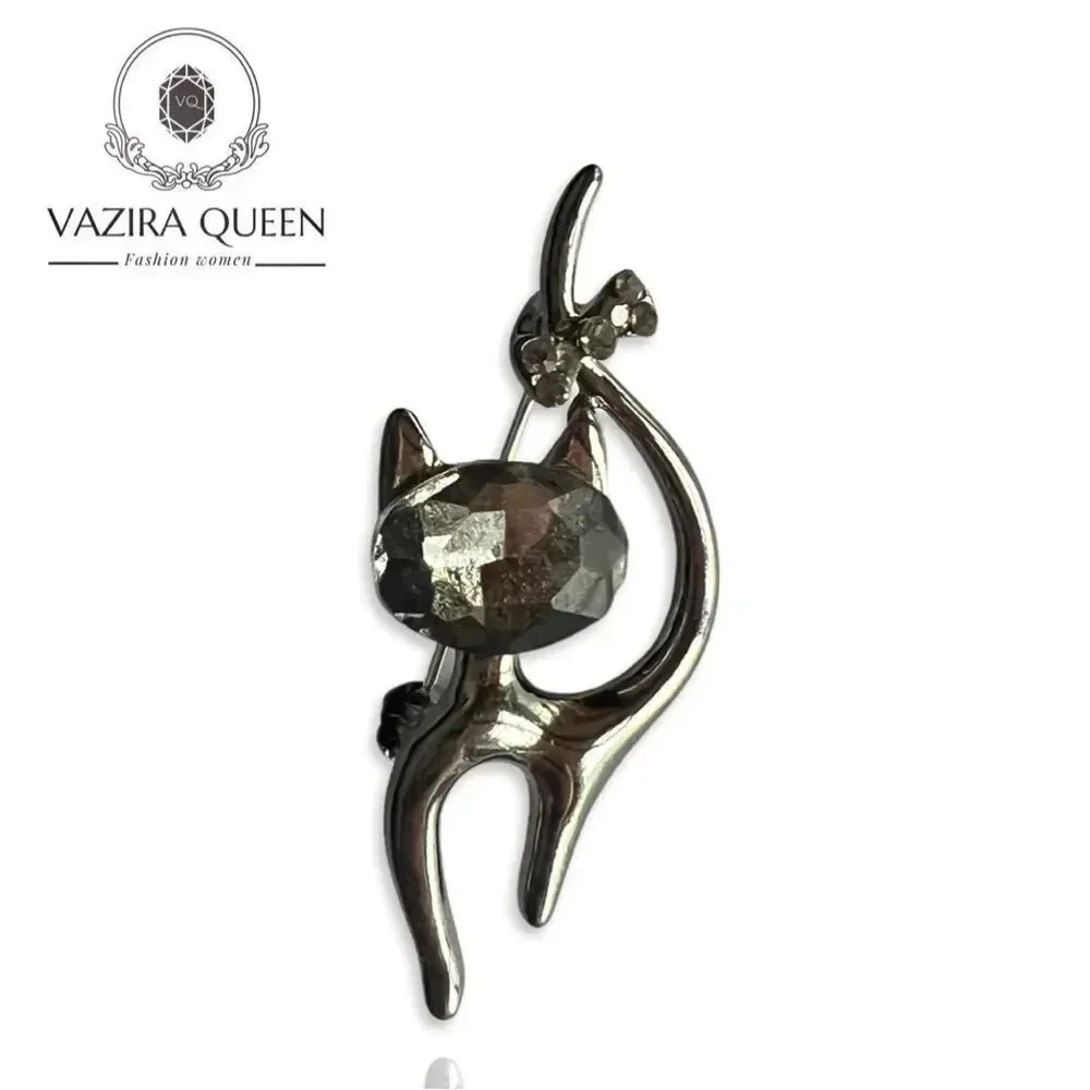 VQ Cat Brooch